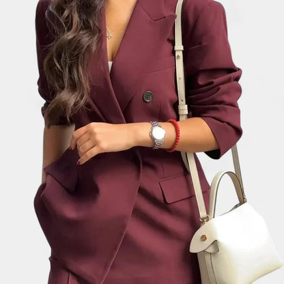 Gleame.-Blazers &amp; Blouses-Gleame Blazer - Elegante dubbele breasted blazer voor dames