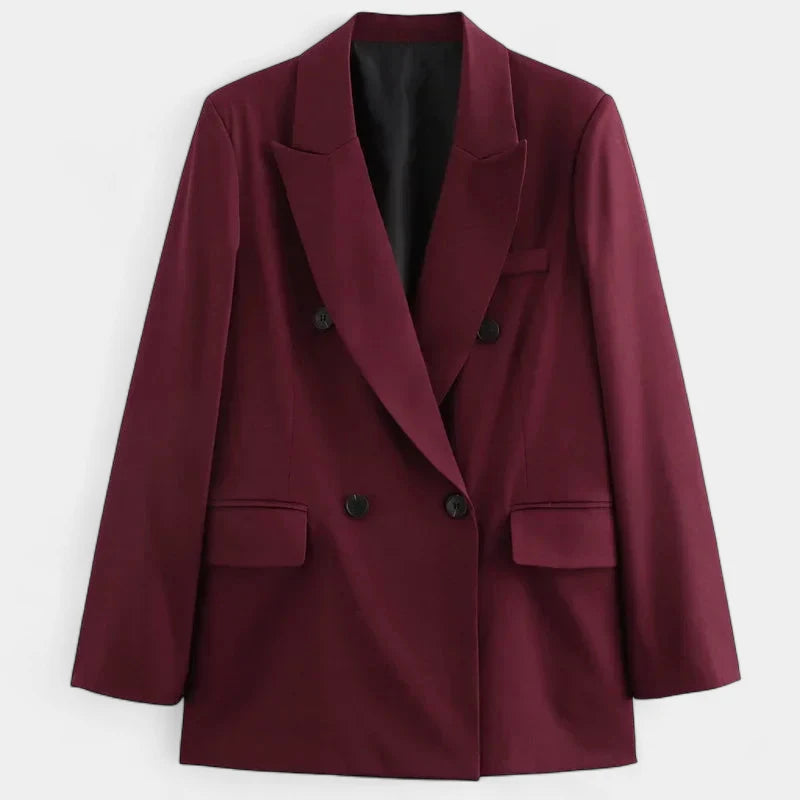 Gleame.-Blazers &amp; Blouses-Gleame Blazer - Elegante dubbele breasted blazer voor dames