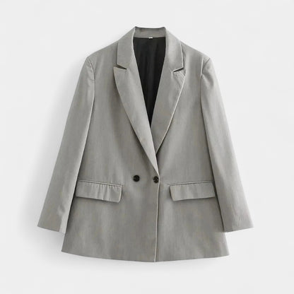 Gleame.-Blazers &amp; Blouses-Gleame Blazer - Vintage dubbele knoop blazer met zakken