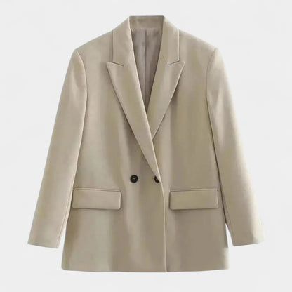 Gleame.-Blazers &amp; Blouses-Gleame Blazer - Vintage dubbele knoop blazer met zakken