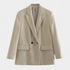 Gleame.-Blazers & Blouses-Gleame Blazer - Vintage dubbele knoop blazer met zakken