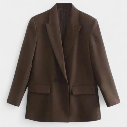 Gleame.-Blazers &amp; Blouses-Gleame Blazer - Vintage dubbele knoop blazer met zakken