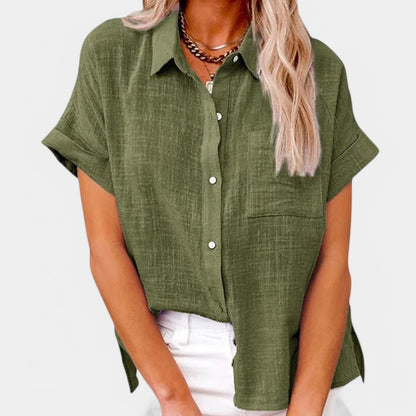 Gleame.-Blazers &amp; Blouses-Gleame Blouse - Casual zomerblouse voor dames met stijl