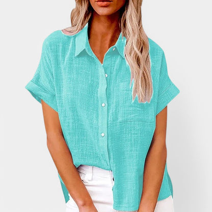 Gleame.-Blazers &amp; Blouses-Gleame Blouse - Casual zomerblouse voor dames met stijl