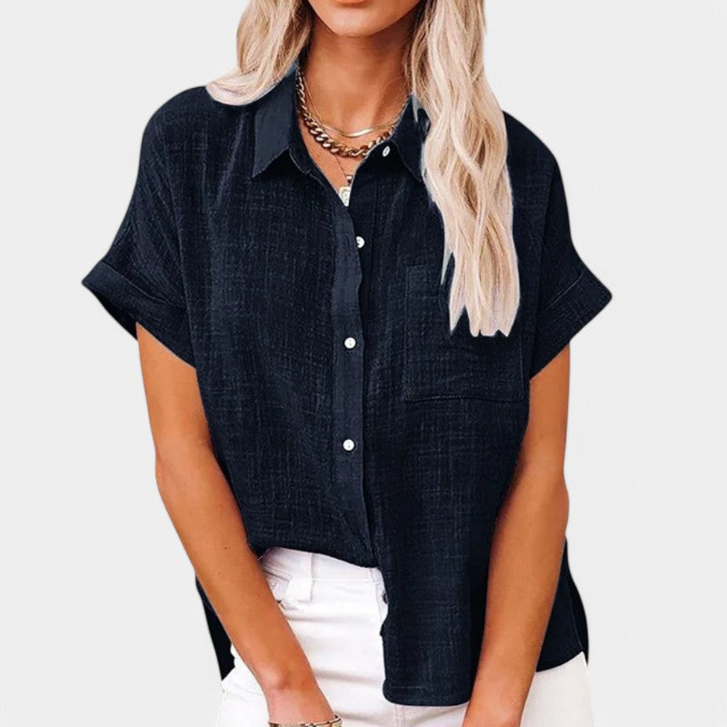 Gleame.-Blazers &amp; Blouses-Gleame Blouse - Casual zomerblouse voor dames met stijl