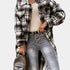 Gleame.-Blazers & Blouses-Gleame Jas - Lange jas met knoopsluiting en flapzakken voor dames
