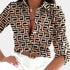 Gleame.-Blazers & Blouses-Gleame Shirt - Dames shirt met lange mouwen en print