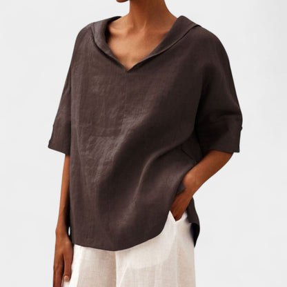 Gleame.-Blazers &amp; Blouses-Gleame Tops - V-hals casual tops voor vrouwen in verschillende kleuren
