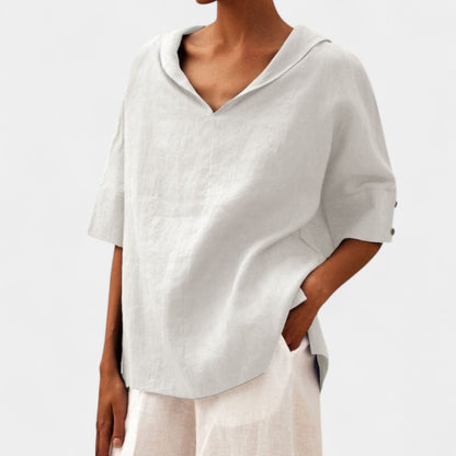 Gleame.-Blazers &amp; Blouses-Gleame Tops - V-hals casual tops voor vrouwen in verschillende kleuren