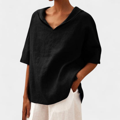 Gleame.-Blazers &amp; Blouses-Gleame Tops - V-hals casual tops voor vrouwen in verschillende kleuren