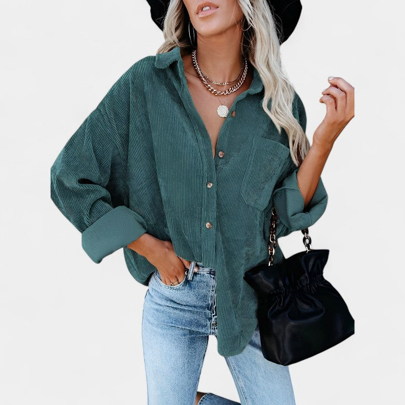 Gleame.-Blazers &amp; Blouses-Gleame Tops en Blouses - Stijlvolle damesblouse met lange mouwen