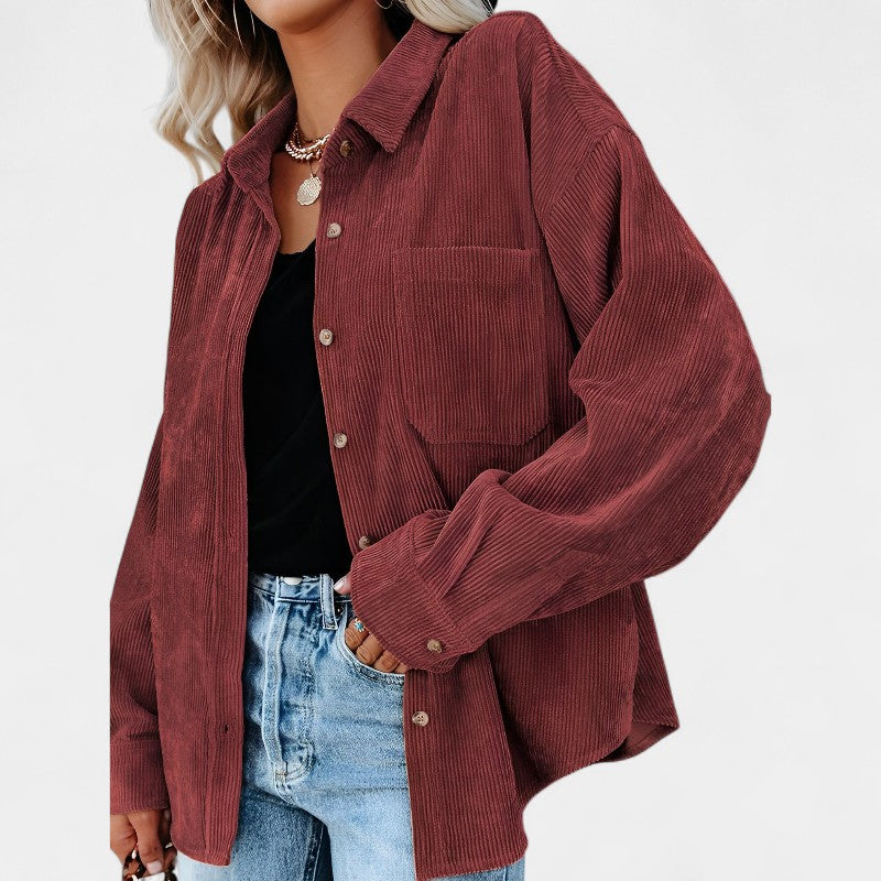 Gleame.-Blazers &amp; Blouses-Gleame Tops en Blouses - Stijlvolle damesblouse met lange mouwen