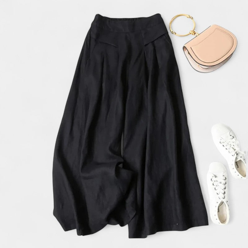 Gleame.-Broeken-Gleame Broek - Comfortabele casual katoen linnen losse broek