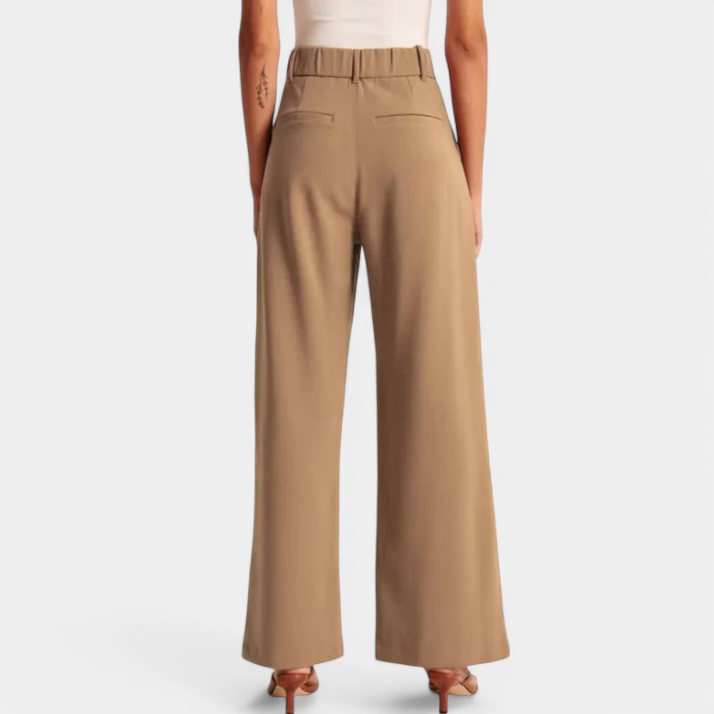 Gleame.-Broeken-Gleame Broek - Elegante wijde broek met flatterende pasvorm