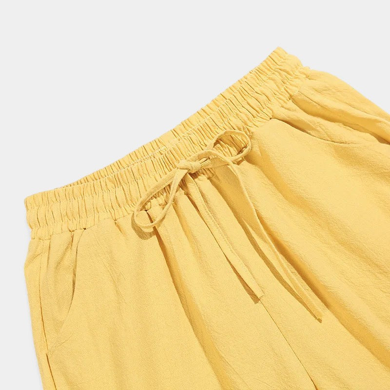 Gleame.-Broeken-Gleame Broek - Zwarte hoge taille broek met zakken