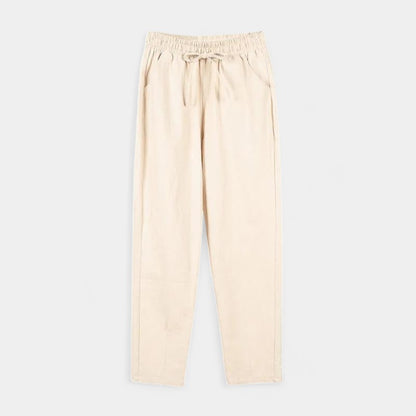 Gleame.-Broeken-Gleame Broek - Zwarte hoge taille broek met zakken