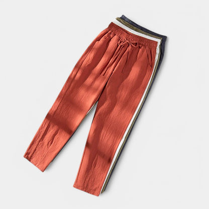 Gleame.-Broeken-Gleame Broek - Zwarte hoge taille broek met zakken