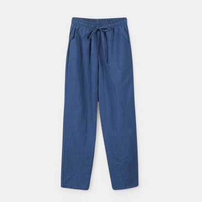 Gleame.-Broeken-Gleame Broek - Zwarte hoge taille broek met zakken