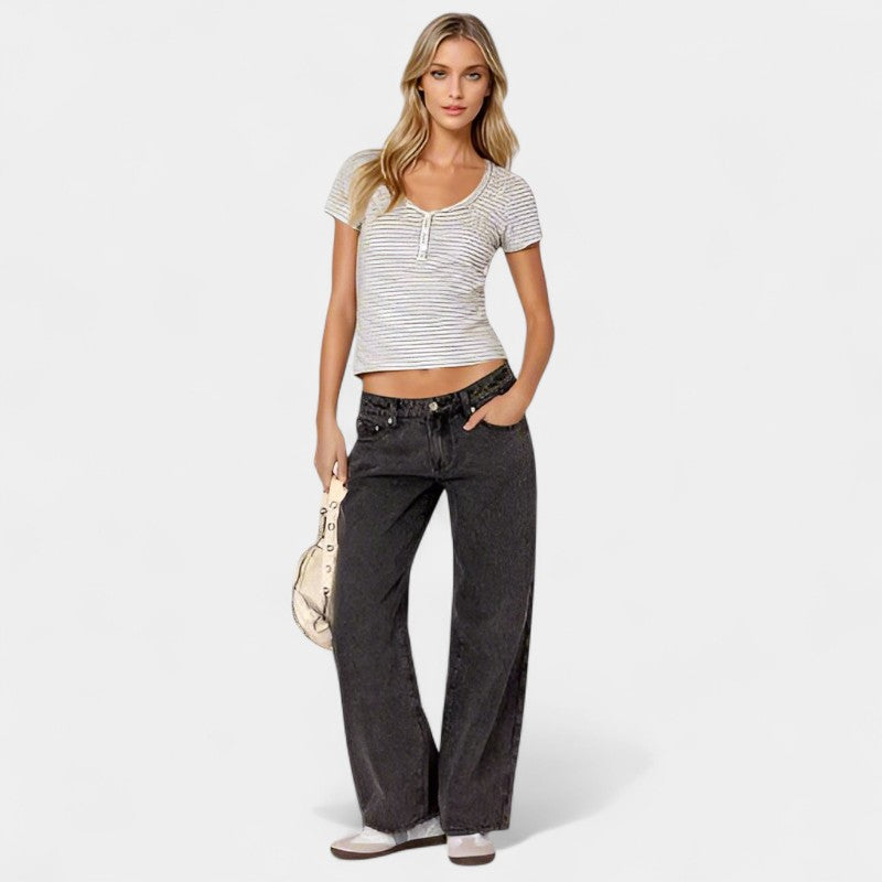 Gleame.-Broeken-Gleame Jeans - Women High Waist Hottie Slim Jeans Pant
