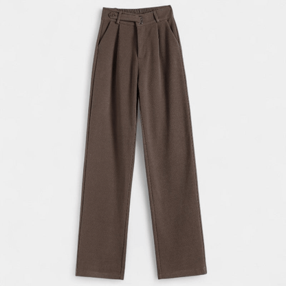 Gleame Pantalon - Dames lange broek met hoge taille