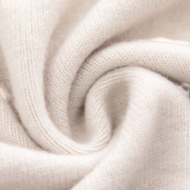 Gleame.-Cardigan-Gleame | Dames Lange Gebreide Cardigan met Open Voorkant en Zakken