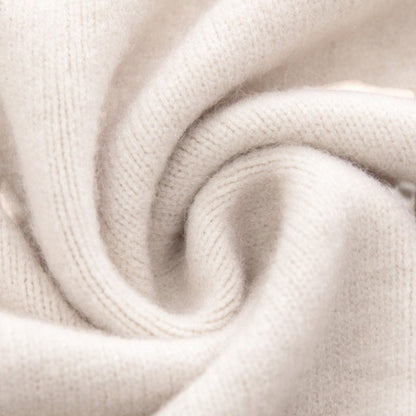 Gleame.-Cardigan-Gleame | Dames Lange Gebreide Cardigan met Open Voorkant en Zakken