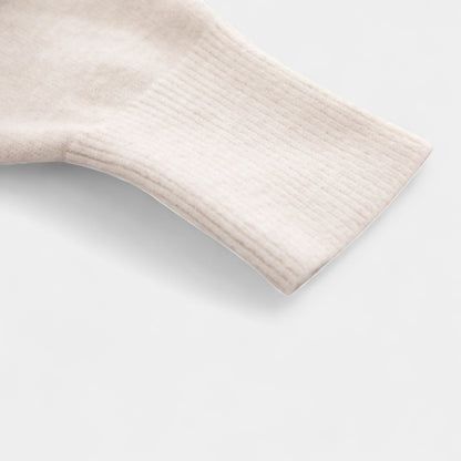 Gleame.-Cardigan-Gleame | Dames Lange Gebreide Cardigan met Open Voorkant en Zakken