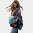 Gleame.-Coats & Jackets-Gleame gestreepte gewatteerde jas - Stijlvolle jas voor de winter