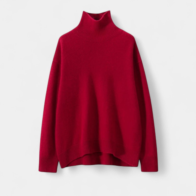 Gleame.-Dames trui-Gleame | Dames Gebreide Trui met Col in Ruim Model