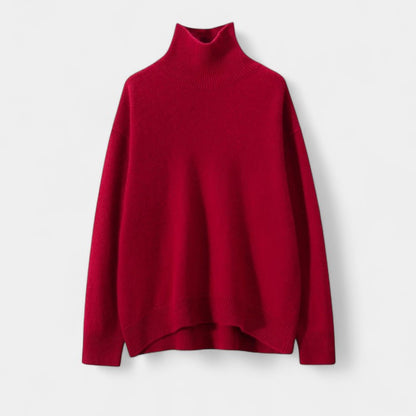 Gleame.-Dames trui-Gleame | Dames Gebreide Trui met Col in Ruim Model