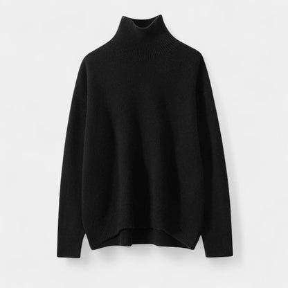 Gleame.-Dames trui-Gleame | Dames Gebreide Trui met Col in Ruim Model