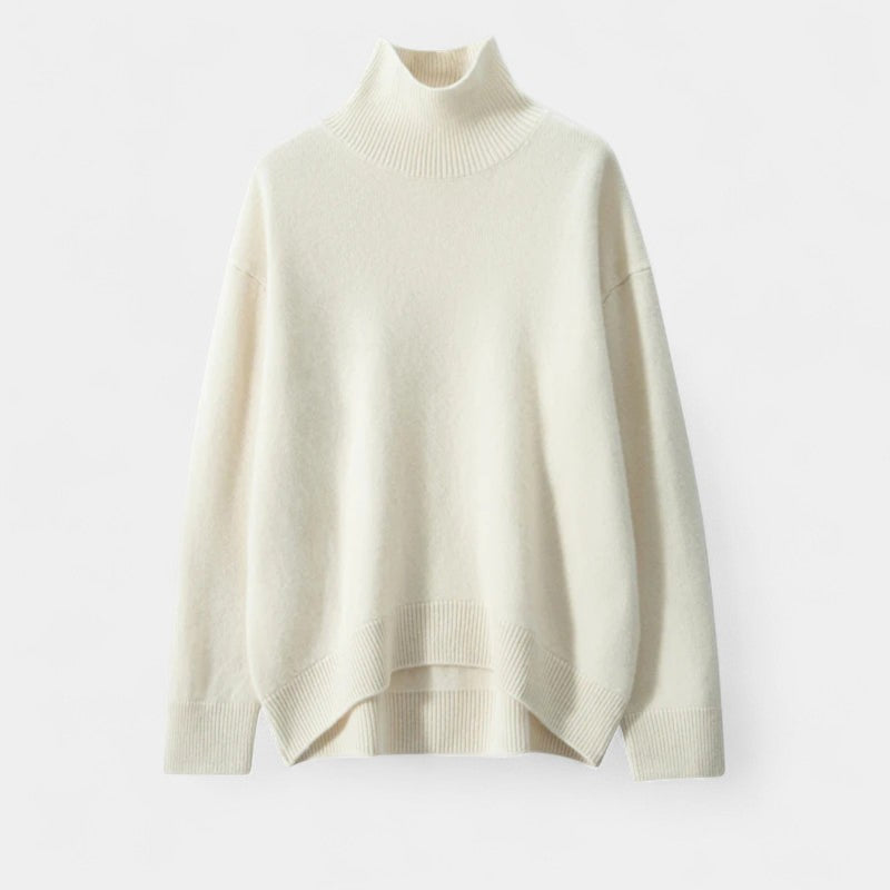 Gleame.-Dames trui-Gleame | Dames Gebreide Trui met Col in Ruim Model