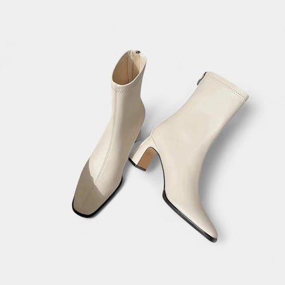 Gleame.-Enkellaars-Gleame | Enkellaarsjes Dames Vierkante Neus Blokhak