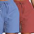 Gleame.-Gleame 2-delig set - Dames casual shorts met dubbele zakken in effen kleuren