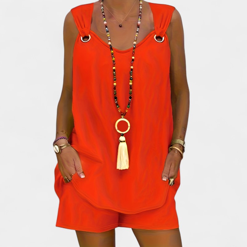 Gleame.-Gleame 2-delig set - V-hals mouwloos vest & shorts