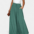 Gleame.-Gleame Broek - Elegante wijde pijpen met hoge taille en trekkoord, polyester