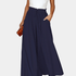 Gleame.-Gleame Broek - Plus size elegante wijde pijpen met hoge taille en functionele zakken