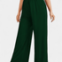 Gleame.-Gleame Broek - Plus size elegante wijde pijpen van hoog rekbare gebreide stof