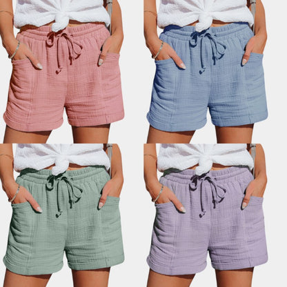 Gleame.-Gleame Cotton Summer Shorts - Lichtgewicht shorts van katoen