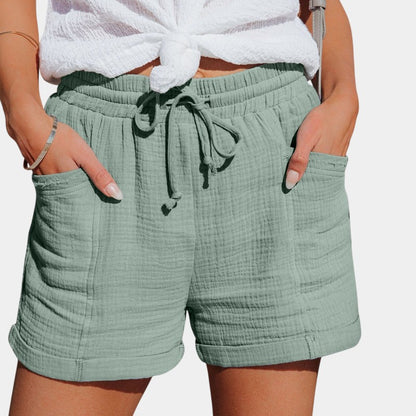 Gleame.-Gleame Cotton Summer Shorts - Lichtgewicht shorts van katoen