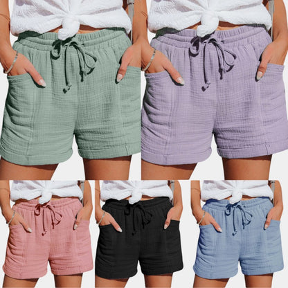 Gleame.-Gleame Cotton Summer Shorts - Lichtgewicht shorts van katoen