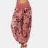 Gleame.-Gleame Broek - Bloemenprint harembroek, lichtgewicht polyester, wijde pijpen, casual stijl