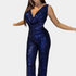 Gleame.-Gleame Jumpsuit - Pailletten met halternek en open rug