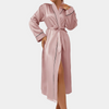 Gleame.-Gleame Nachthemd - Satijnen kamerjas met ceintuur en V-hals voor een elegante loungewear look
