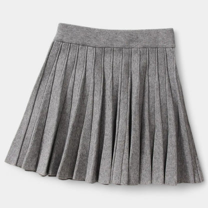 Gleame.-Gleame Rok - Lichte gebreide mini plooirok voor vrouwen