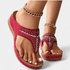Gleame.-Gleame Sandalen - Dames sleehak slippers met strass en comfortabele pasvorm