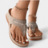 Gleame.-Gleame Sandalen - Dames sleehak slippers met strass en comfortabele pasvorm