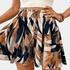 Gleame.-Gleame Short - Dames high-waisted korte broek met print en ceintuur