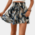 Gleame.-Gleame Short - Dames high-waisted korte broek met print en ceintuur