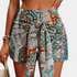 Gleame.-Gleame Short - Dames high-waisted korte broek met paisley print
